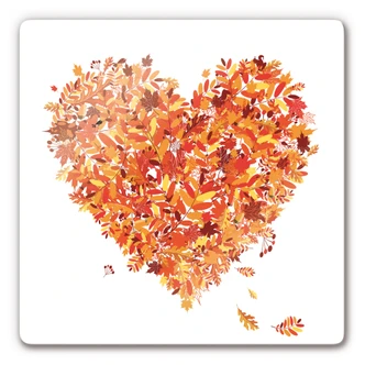Glasschilderijen Herfsthart 