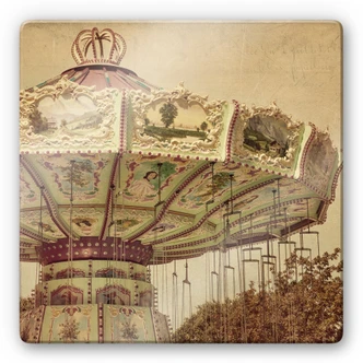 Glasbild Kettenkarussell 