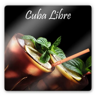Tableau en verre - Cuba Libre 