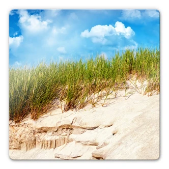 Tableau en verre - Dunes de la mer baltique - carré 