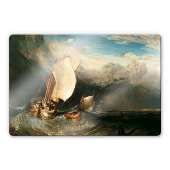 Glasbild Turner - Fischerboote 