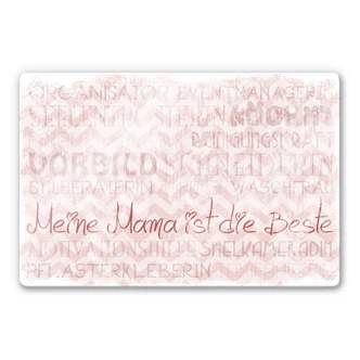 Glasbild Meine Mama ist die Beste 