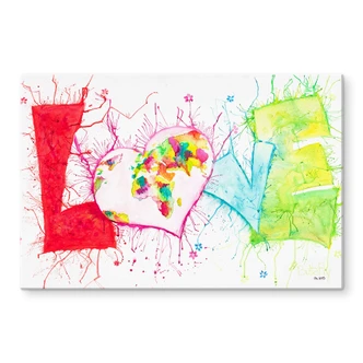 Tableau en verre - Buttafly - Love 