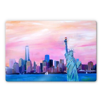 Glasbild Bleichner - New York Freiheitsstatue 