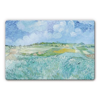 Tableau en verre - van Gogh - Plaine près d'Auvers 