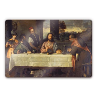 Tizian - The Supper at Emmaus Glass art Tizian - The Supper at Emmaus Glass art