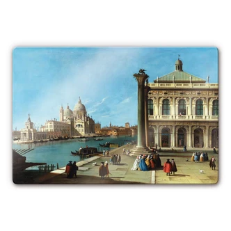 Tableau en verre - Canaletto - L'entrée  du Canal Grand 