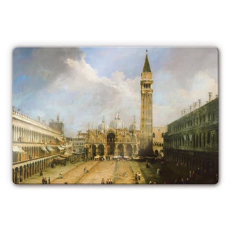 Tableau en verre - Canaletto - La place Saint-Marc vers la Basilique 