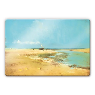 Glasbild Degas - Strand bei Ebbe 