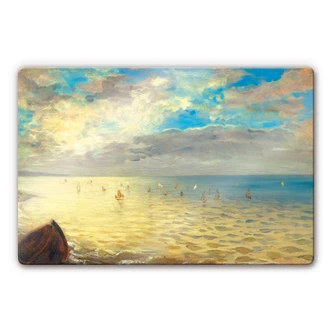 Glasbild Delacroix - Das Meer 