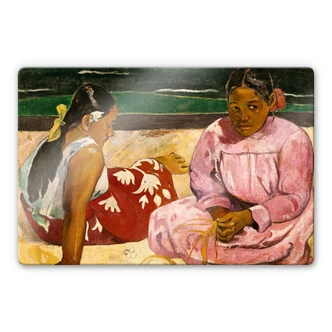 Tableau en verre - Gauguin - Femmes de Tahiti 
