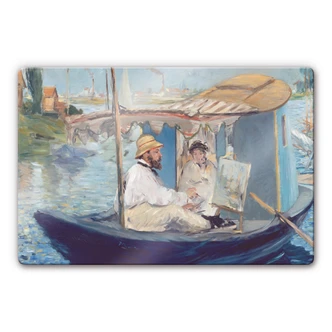 Tableau en verre - Manet - La barque 