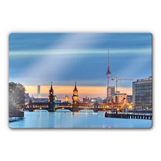 Stampa su vetro - Oberbaumbrücke a Berlino 