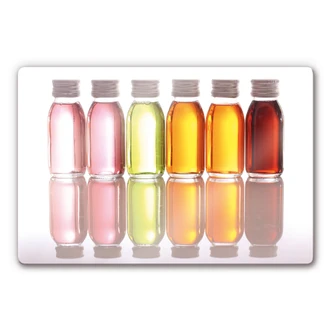 Glasbild Oil Bottles 