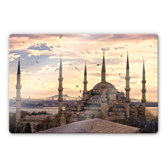 Blue Mosque Glass art 
