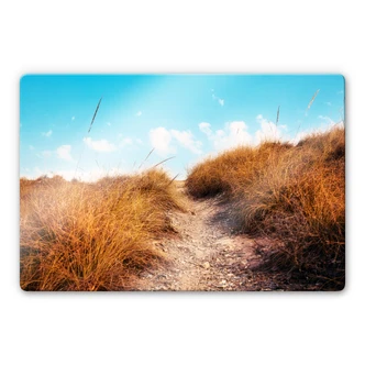 Tableau en verre - La montée de plage 