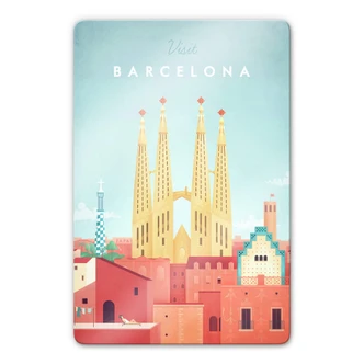 Glasbild Rivers - Barcelona 