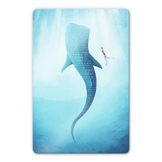 Tableau en verre Rivers - Le requin baleine 