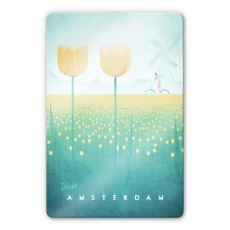 Glasschilderij Henry Rivers - Amsterdam 