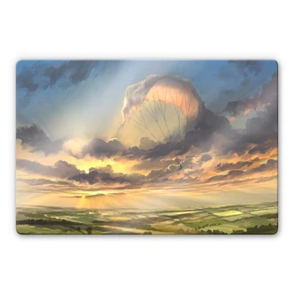 Glass Print Aerroscape - In the Clouds 