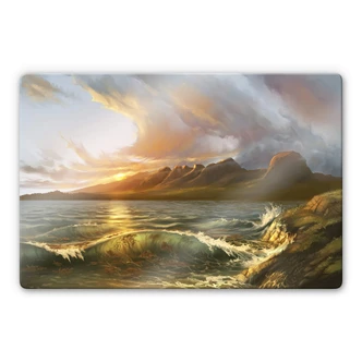 Glass Print Aerroscape - England - Seven Sisters 