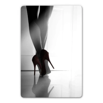 Glasbild Schottstaedt - Red Heels 