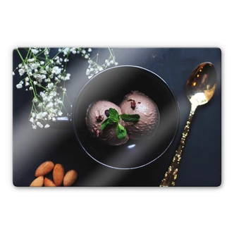 Glasbild Selbstgemachtes Eis 