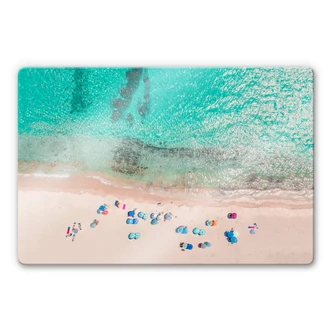 Glass Print Sisi & Seb - At the Beach 