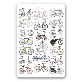 Glasbild Sparshott - Fahrräder 