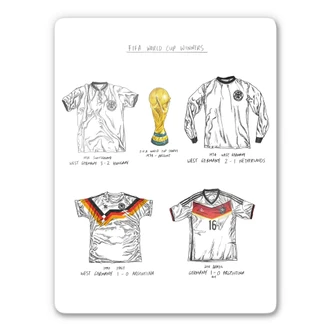 Glasbild Sparshott - Fußballtrikots Deutschland 