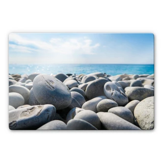 Glass Print Pebble Beach 01 