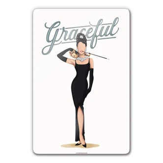 Glasbild Tohmé - Audrey 