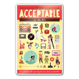 Glasbild Tohmé - The 80's 