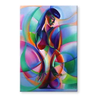 Tableau sur verre Akkers - Le retour de la Bettie Page 
