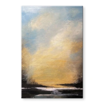 Tableau en verre Lumière dorée dans le ciel du soir - Bergius Tableau en verre Lumière dorée dans le ciel du soir - Bergius