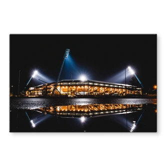 Glasbild FC Hansa Rostock Stadion bei Nacht - 60x40 cm 