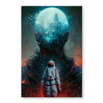 Tableau sur verre Heine - Astronaute en voyage - Astro Cruise 