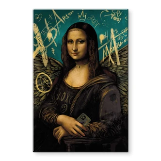 Tableau sur verre Mona Lisa - modern 
