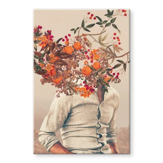 Tableau sur verre Moth - Flower Man 