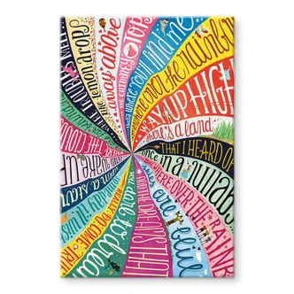 Tableau sur verre Tohmé - Au-dessus de l'arc-en-ciel 