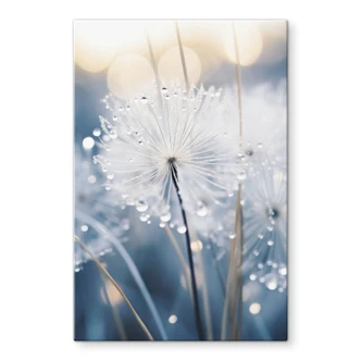 Glasbild Funkelnde Pusteblumen - Treechild 