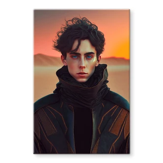 Tableau sur verre Paul dans le désert - Inspiré par Dune - Treechild 