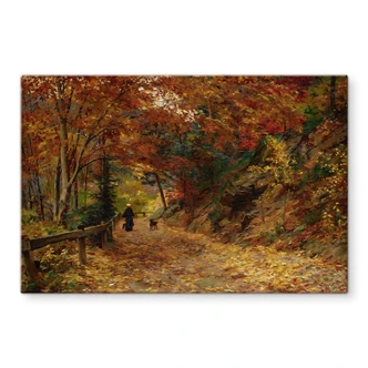 Tableau en verre Wisinger-Florian - Feuilles tombantes 