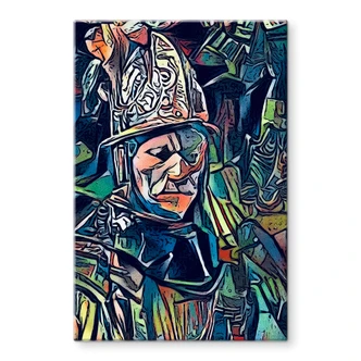 Tableau sur verre Zamart - Hommage à Rembrandt - L'homme 