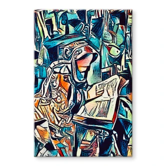 Tableau sur verre Hommage à Rembrandt - Hanna 