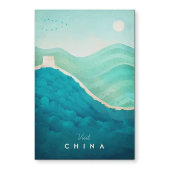 Tableau sur verre Rivers - Chine 