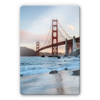 Glasbild Colombo - Golden Gate Bridge 