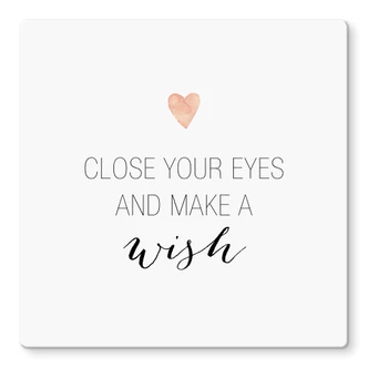 Glass Print Confetti & Cream - Make a wish 