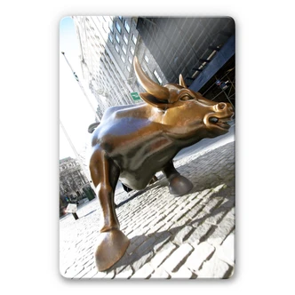 Tableau en verre - Taureau chargeant Tableau en verre - Taureau chargeant