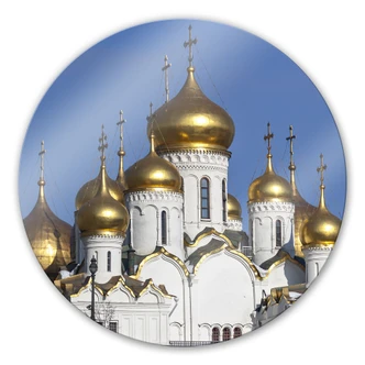 Glasbild Mariä - Verkündigungs - Kathedrale - rund Glasbild Mariä - Verkündigungs - Kathedrale - rund